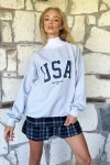 Bisiklet Yaka İçi Şardonlu Oversize Sweatshirt