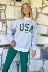 Bisiklet Yaka İçi Şardonlu Oversize Sweatshirt