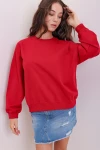 Bisiklet Yaka Oversize Basic Sweatshirt